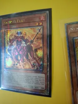 X2-YuGiOh TCG Quarter Century Secret + Platinum Rare Nemeses Flag RA03-EN024 N.M - Image 5