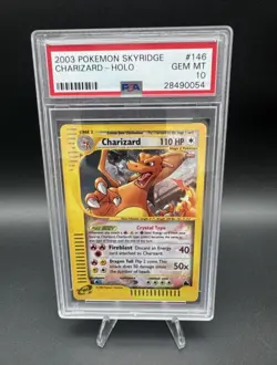 The 2003 Pokemon Skyridge Crystal Charizard #146 (PSA 10 GEM MINT) - Image 1