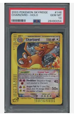 The 2003 Pokemon Skyridge Crystal Charizard #146 (PSA 10 GEM MINT) - Image 3