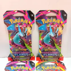 Pokemon Phantasmal Sleeved Booster Pack Lot Of 4 Sealed - Image 2