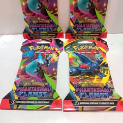 Pokemon Phantasmal Sleeved Booster Pack Lot Of 4 Sealed - Image 3