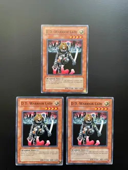Yugioh D.D. Warrior Lady SD5-EN011 1st Edition Common HP X3 - Image 1