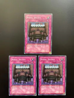Yugioh Royal Decree SD5-EN035 1st Edition Common Damaged X3 - Image 1