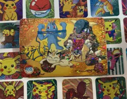 Pokemon Pikachu Vintage Pocket Monsters Vending HOLO Prism Sticker 1998 Bandai - Image 2