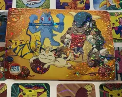 Pokemon Pikachu Vintage Pocket Monsters Vending HOLO Prism Sticker 1998 Bandai - Image 4