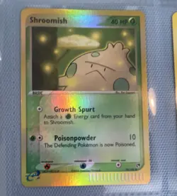 Pokemon TCG Shroomish 75/100 EX Sandstorm Reverse Holo Common 40 HP 2003 - Image 1