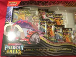 Pokemon S&V Paldean Fates **New** Great Tusk Iron Treads ex Premium Collection - Image 2