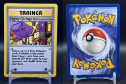 Nightly Garbage Run 77/82 Uncommon 1st edition Team Rocket Pokemon LP - Image 3