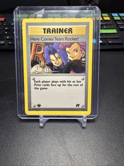 Pokemon TCG Here Comes Team Rocket 1st Edition 71/82 Vintage WOTC Rare Trainer - Image 1