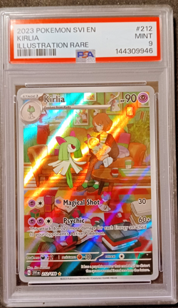 2023 Pokemon Scarlet & Violet Base Set Kirlia 212/198 Holo PSA Mint 9 - Image 1