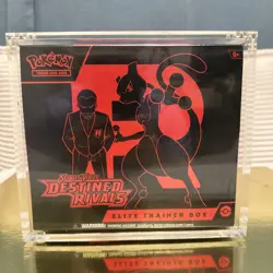Pokemon Destined Rivals Elite Trainer Box Factory Sealed w/ Protective Case - Image 1