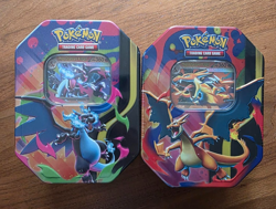 Pokemon Mega Charizard Set of 2 Tins Brand New Factory Sealed - Image 1