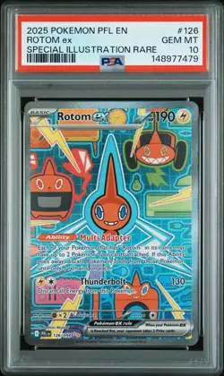 PSA 10 - Rotom Ex 126 Pokemon Pfl En-Phantasmal Flames - Image 1
