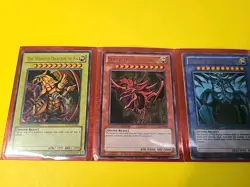 YuGiOh EGYPTIAN GODS CARDS OBELISK SLIFER RA Legendary 25th Anniversary LC01 - Image 1
