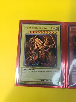 YuGiOh EGYPTIAN GODS CARDS OBELISK SLIFER RA Legendary 25th Anniversary LC01 - Image 2