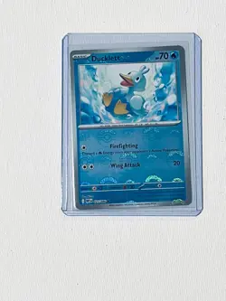 Ducklett Poke Ball #25 Holo Pokemon Sv11W: White Flare Card - Image 1