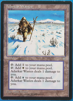 Adarkar Wastes Ice Age NM Land Rare MAGIC GATHERING CARD (ID# 501422) ABUGames - Image 1