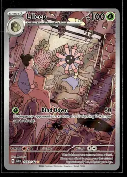 2024 Pokemon Card Stellar Crown - Lileep Illustration Rare #145/142 - Image 1