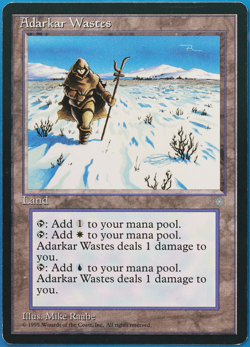 Adarkar Wastes Ice Age NM Land Rare MAGIC GATHERING CARD (ID# 501421) ABUGames - Image 1
