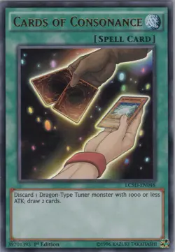 Cards of Consonance NM #1 1st LC5D Legendary Collection 5D's Yugioh - Image 1