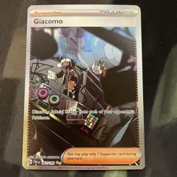 Giacomo 267/193 Pokemon SV02: Paldea Evolved Card Full Art Trainer - Image 1