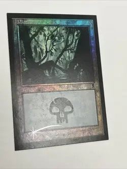 Mtg Misprint Test Print Foil Swamp Square Corners Alternate Stock Test - Image 3