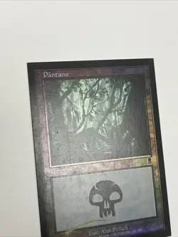 Mtg Misprint Test Print Foil Swamp Square Corners Alternate Stock Test - Image 4