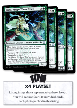 Bumi, King of Three Trials X4 [Avatar: The Last Airbender] MTG PLAYSET - TLA 182 - Image 1