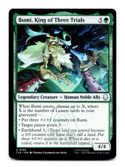Bumi, King of Three Trials X4 [Avatar: The Last Airbender] MTG PLAYSET - TLA 182 - Image 2