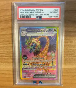 2024 Pokemon Surging Sparks SIR Alolan Exeggutor Ex #242 PSA 10 - Image 1