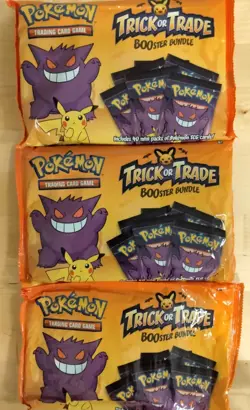 3 Bags Halloween Pokemon TCG: Trick or Trade Booster Bundle - 40 Packs Each 820650850783 - Image 1