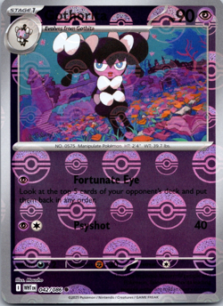 Gothorita (Poke Ball Pattern) WHT 042/086 Pokemon SV: White Flare Common Holo NM - Image 1