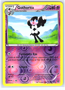 Gothorita [Reverse Holo] 40/111 Furious Fists LP Pokemon Card - Image 1
