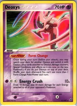 Deoxys (Attack Forme) 17/107 Non Holo Deoxys - Pokemon Card - NM - Image 1
