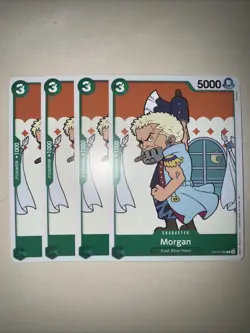 OP12-035 Morgan X4 Playset One Piece Card Game TCG CCG English - Image 1