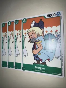 OP12-035 Morgan X4 Playset One Piece Card Game TCG CCG English - Image 3