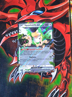 Squawkabilly ex - 169/193 PINCHED LAYER MISPRINT Error Paldea Evolved Pokemon NM - Image 1