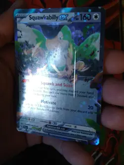 Squawkabilly ex - 169/193 PINCHED LAYER MISPRINT Error Paldea Evolved Pokemon NM - Image 3