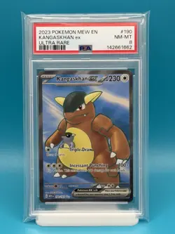 PSA 8 - 2023 POKEMON MEW EN KANGASKHAN EX ULTRA RARE - Image 1