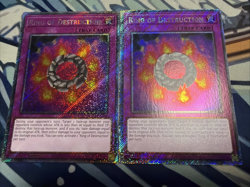 Yugioh Ring of Destruction Platinum Secret Rare RA04-EN119 x2 - Image 1