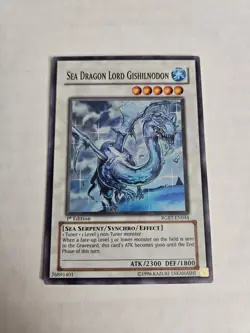 SEA DRAGON LORD GISHILNODON RGBT EN044 1ST MP YU GI OH - Image 1