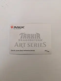 Elspeth, Storm Slayer Art Card (49/54) Art Series: Tarkir: Dragonstorm Regular - Image 2