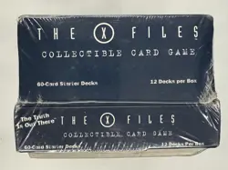 The X Files Collectible Card Game 12 Deck 60 Card Starter Decks Box Unopened - Image 3