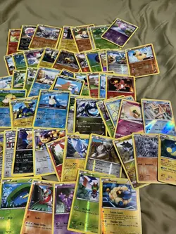 Pokemon Bulk Lot 120 Cards HGSS DP BW XY + 3 Holo, EX, V+ 5 Reverse Holo - Image 1