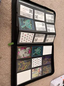 VaultX Binder with Pokemon TCG Card Lot with Sleeves, Rare and Regular Cards - Image 1
