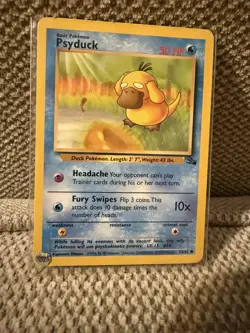 Pokemon TCG Psyduck Fossil, Card 53/62, Regular LP - Image 1