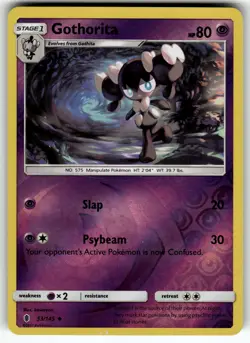 Gothorita 53/145 SM - Guardians Rising LP Pokemon Card TCG - Image 1