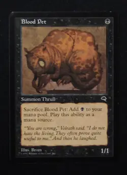 MTG BLOOD PET Black Creature Tempest - Image 1