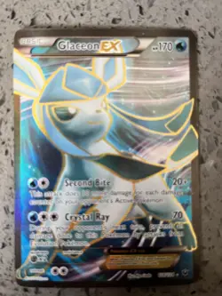 Pokemon tcg Glaceon EX 116/124 Fates Collide NM Full Art Ultra Rare Pokemon Card - Image 2
