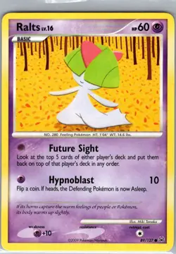 Ralts 89/127 Non Holo Platinum - Pokemon Card - NM - Image 1